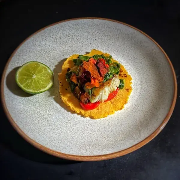 Rainbow-like Fish Tacos