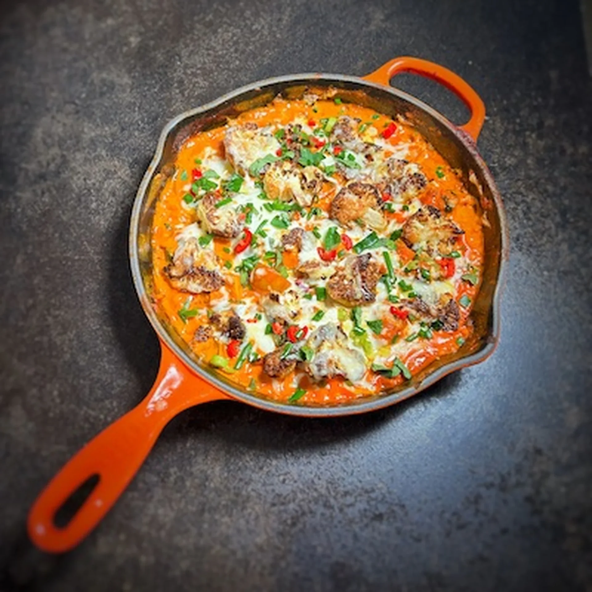 Cheesy Roasted Cauliflower Casserole