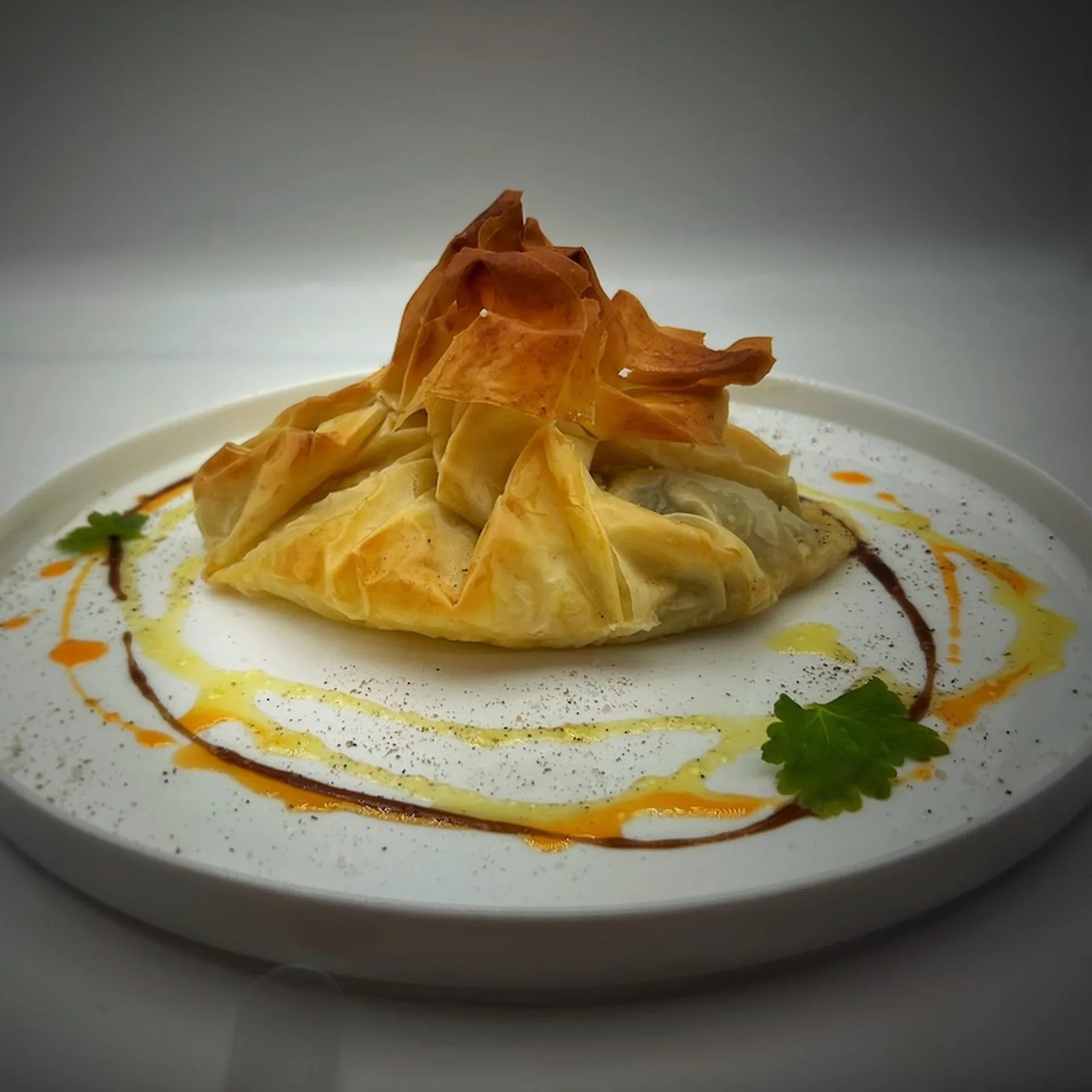 Golden Filo Chicken Parcels with Spinach & Feta