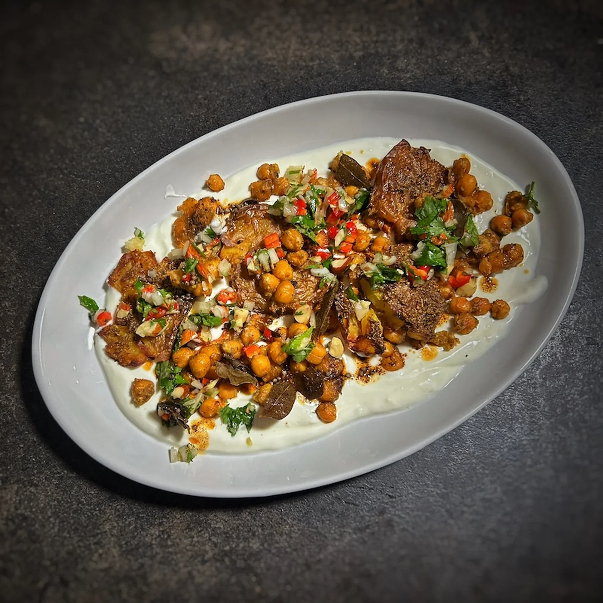 Spiced Crispy Smashed Potatoes