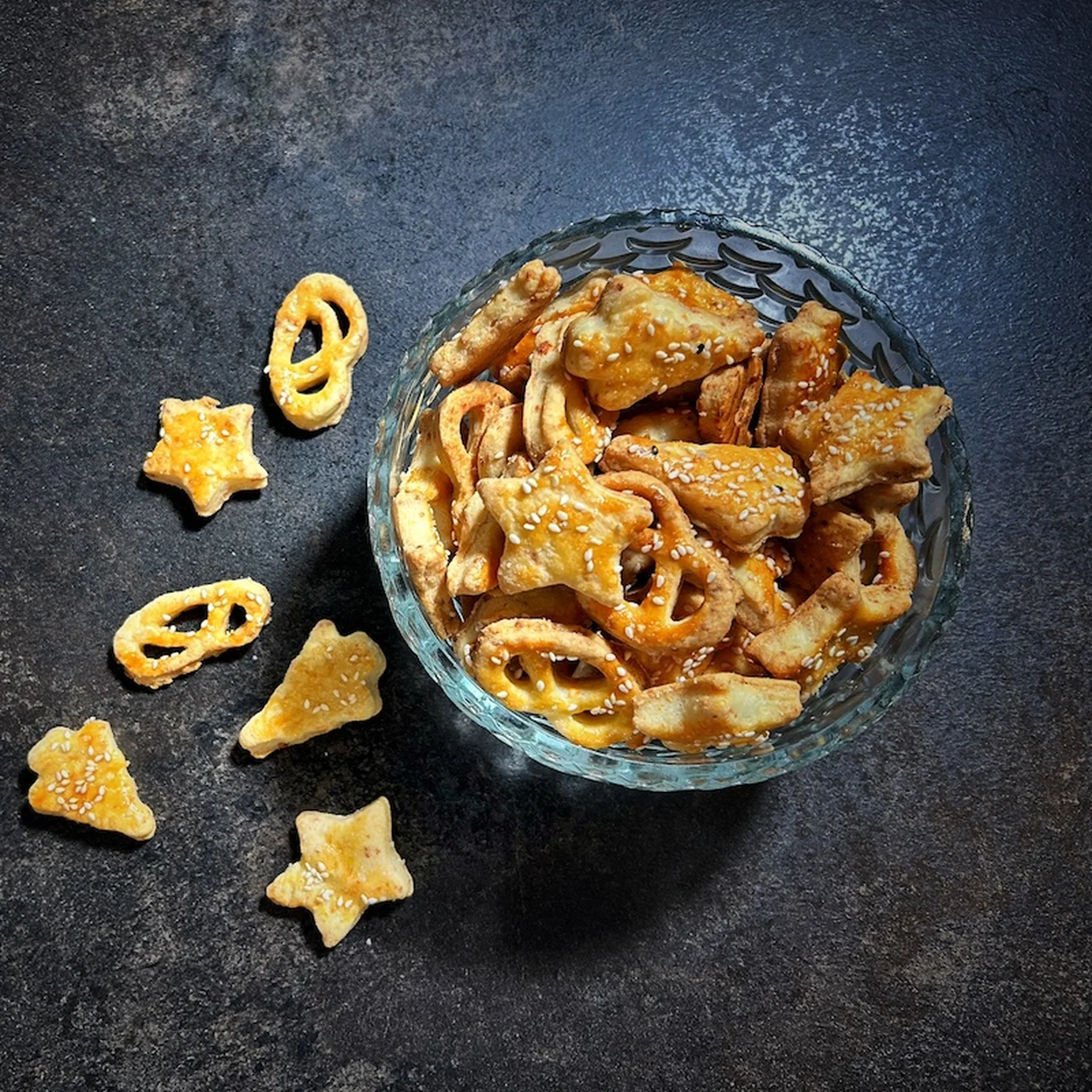 Binge Watching Feta Cheese Crackers