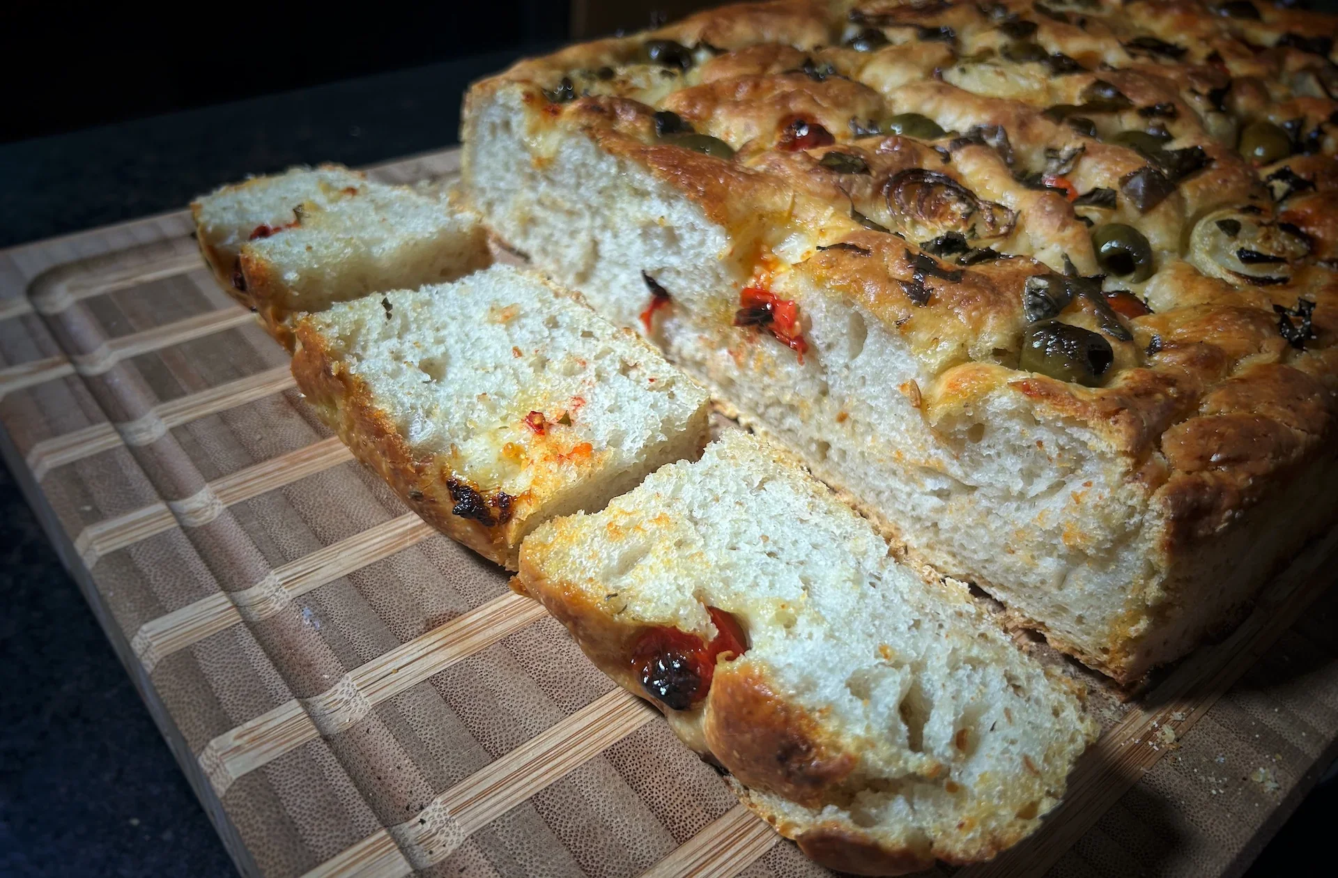 No-Knead Sourdough Focaccia Recipe