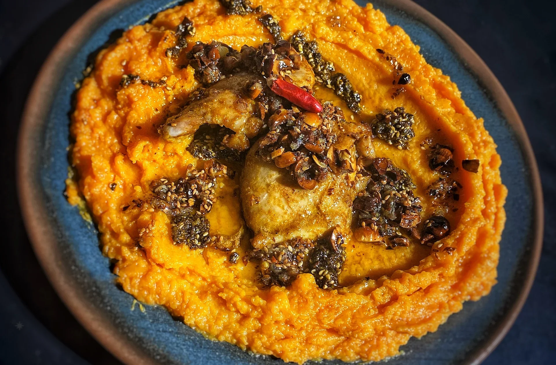 Oven Baked Chicken Thighs with a Za'atar Final Touch