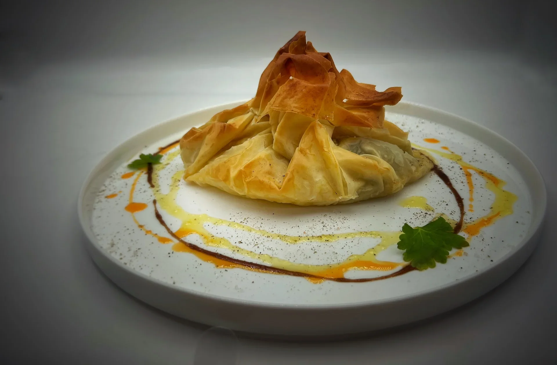 Golden Filo Chicken Parcels with Spinach & Feta