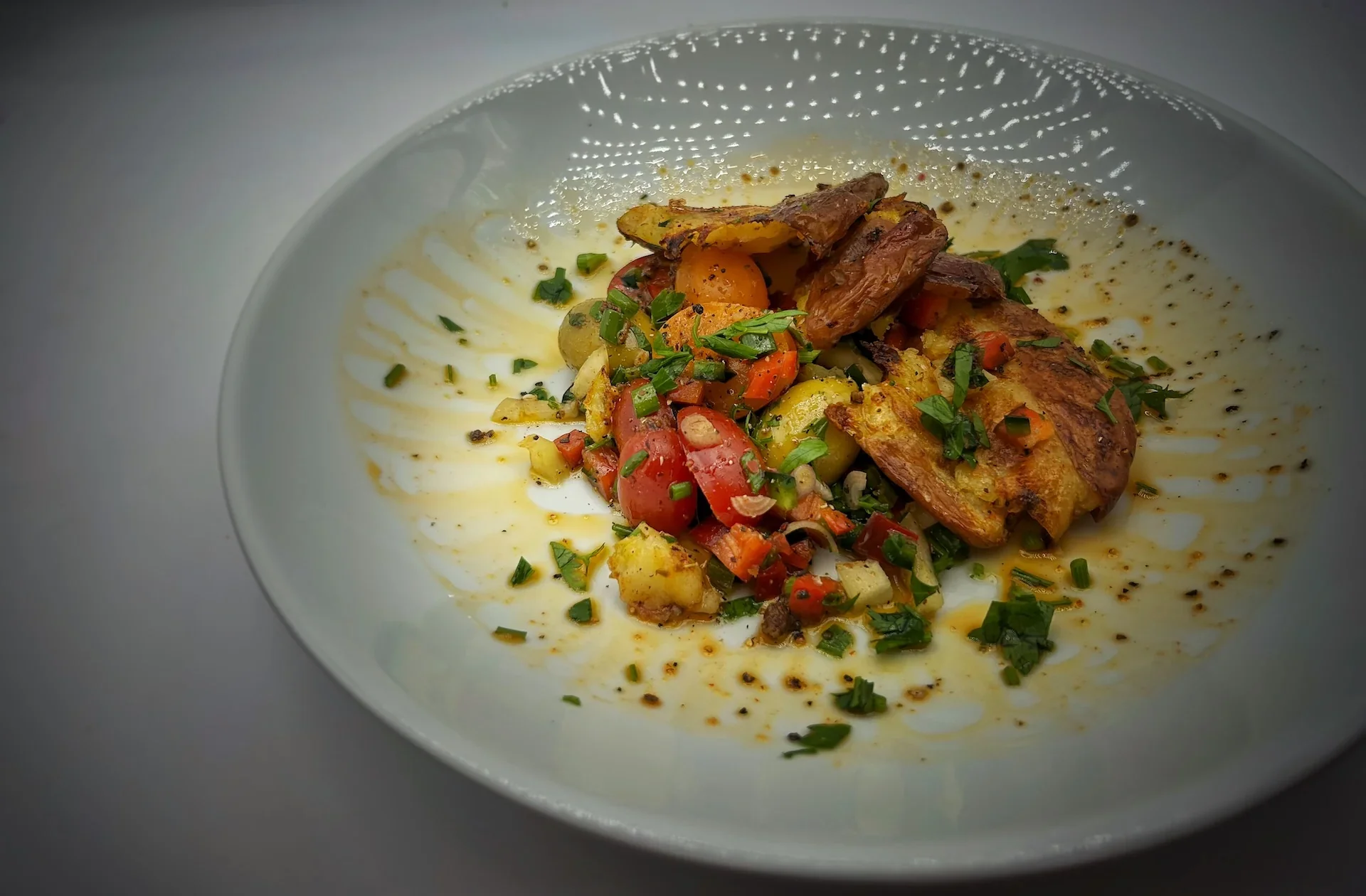 Crispy Smashed Potato Salad Inspired by the Summer of 1976