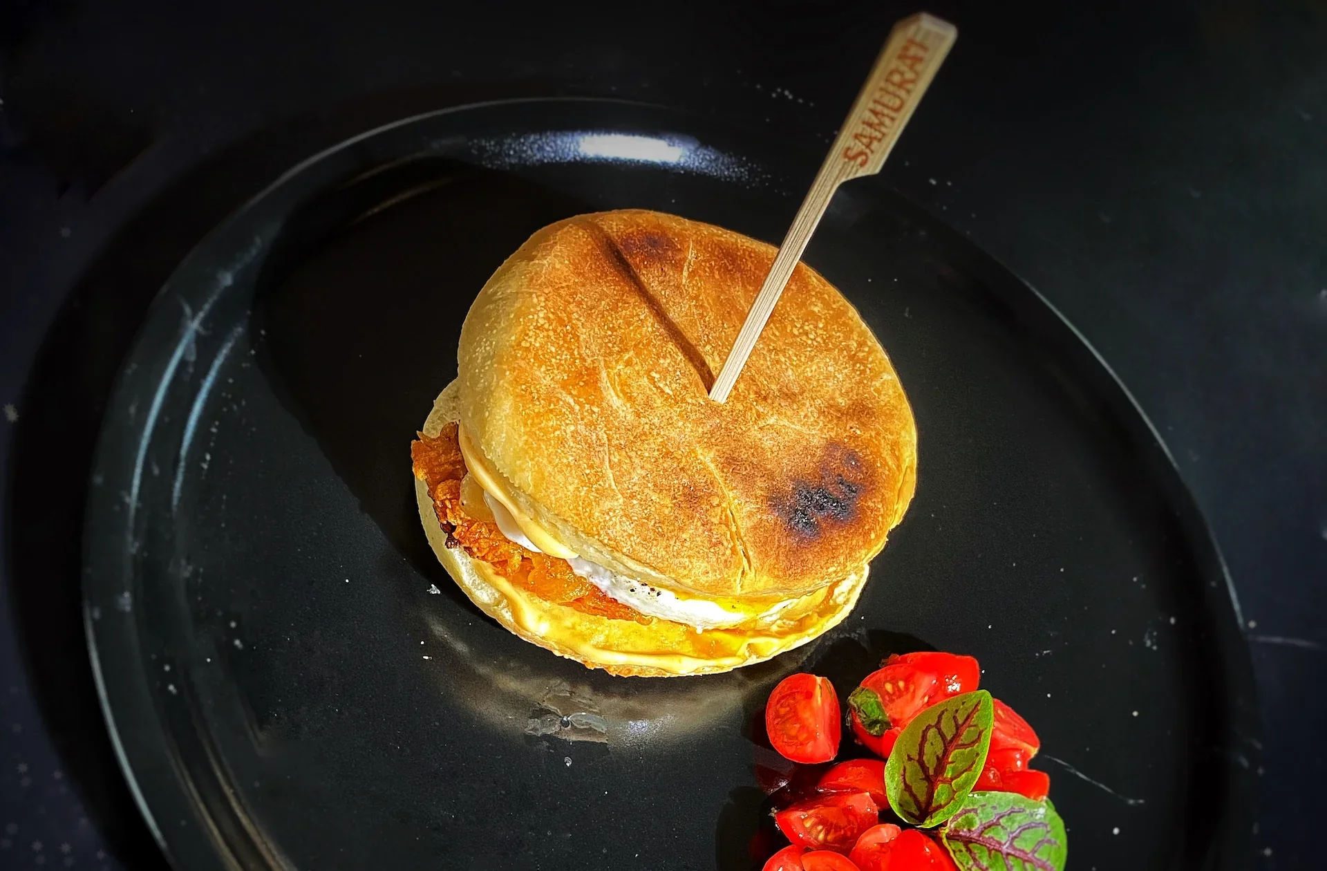 English Muffin Sandwich with a Crispy Surprise