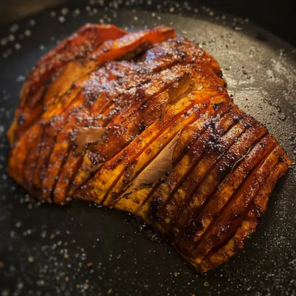 Sweet and Spicy Hasselback Squash