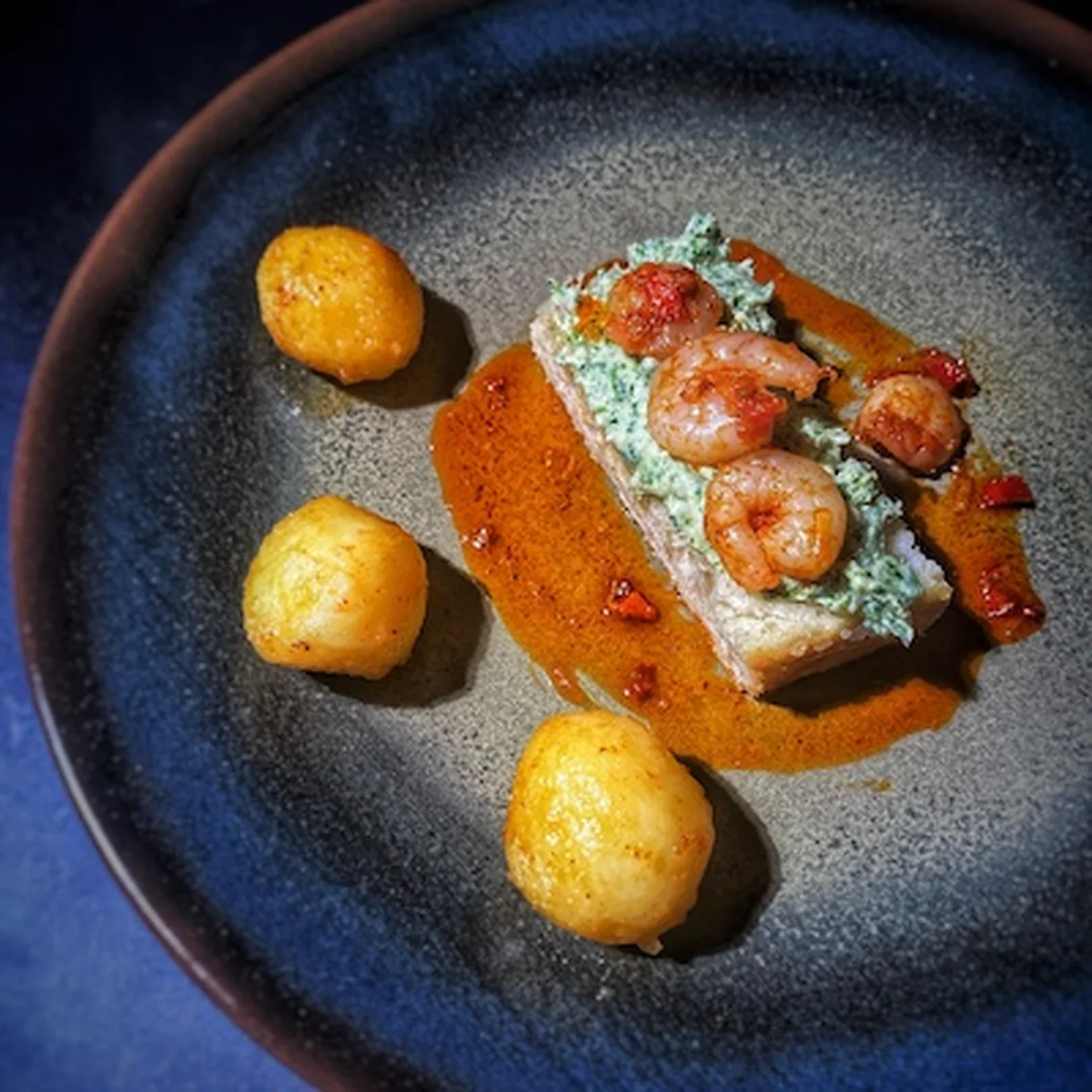 Devilish Shrimp Bruschetta