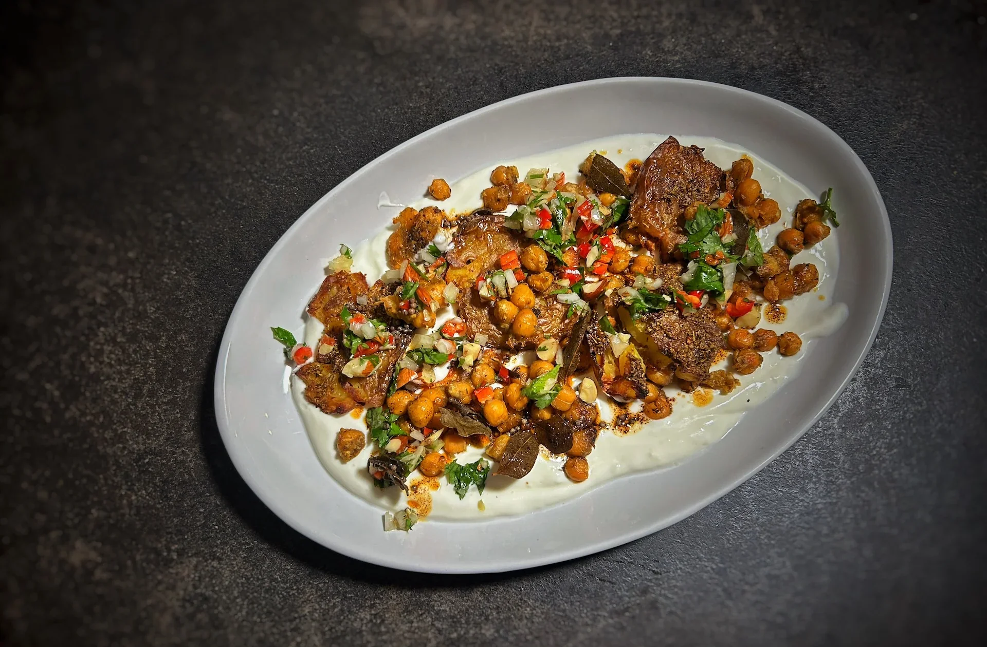 Spiced Crispy Smashed Potatoes