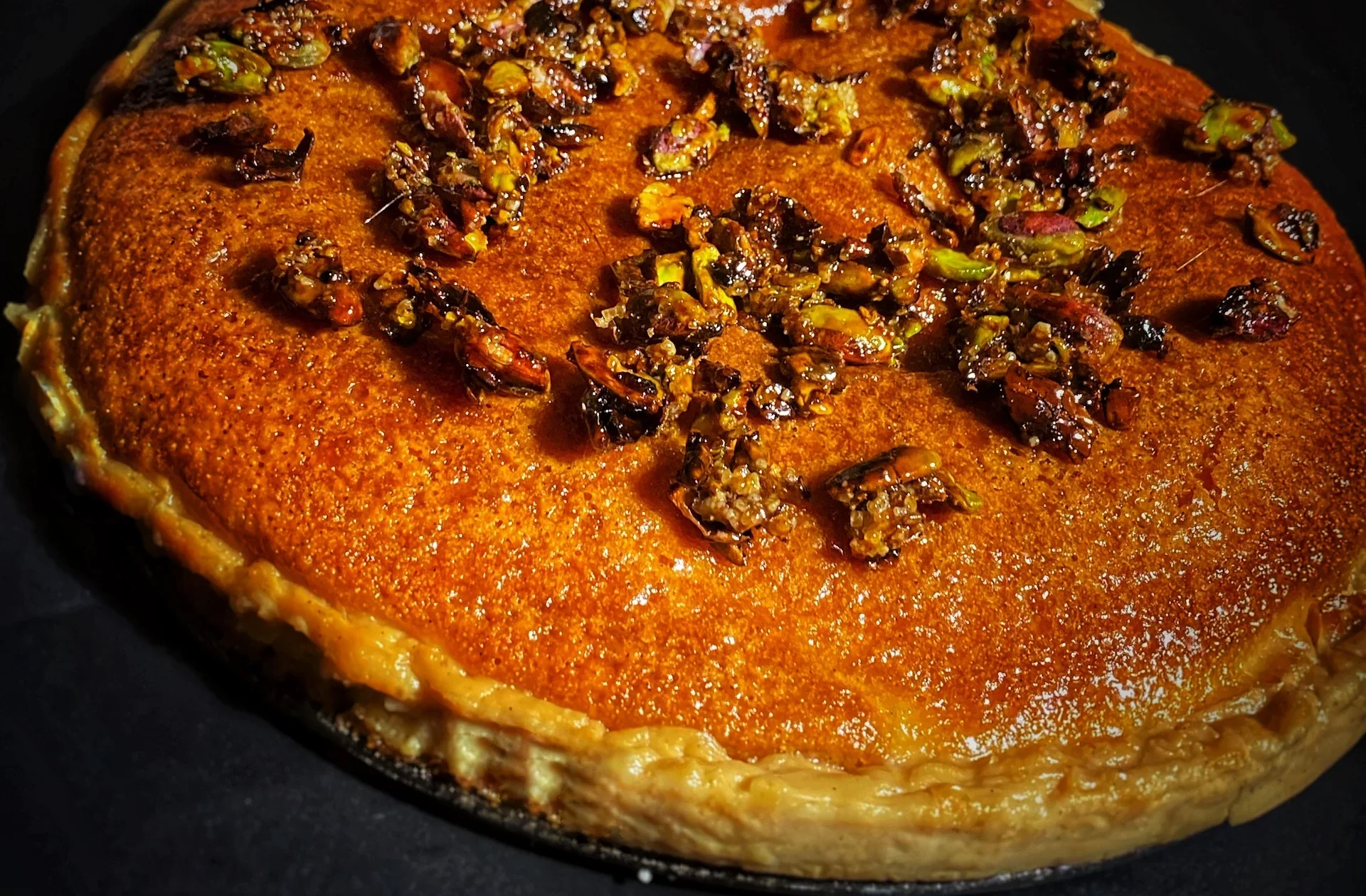 Creamy Basbousa with a Caramelized Surprise 