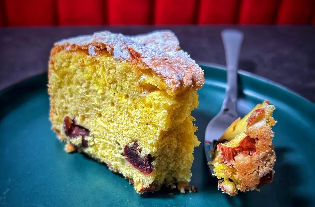 Sour Cherry Almond Pound Cake: A Rich and Decadent Delight  - Dessert - Food nerd rockstar