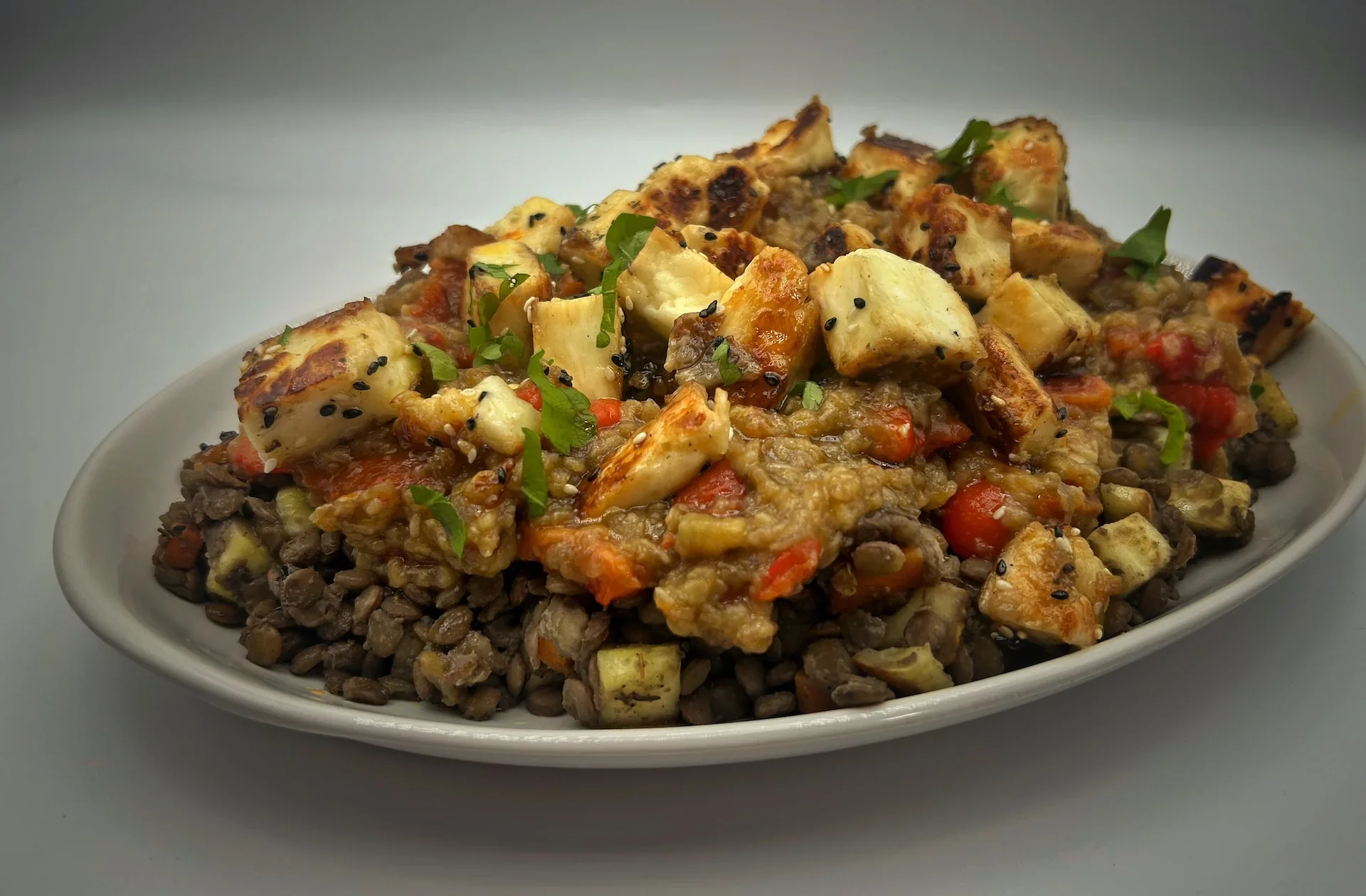 Smoky Halloumi Salad 