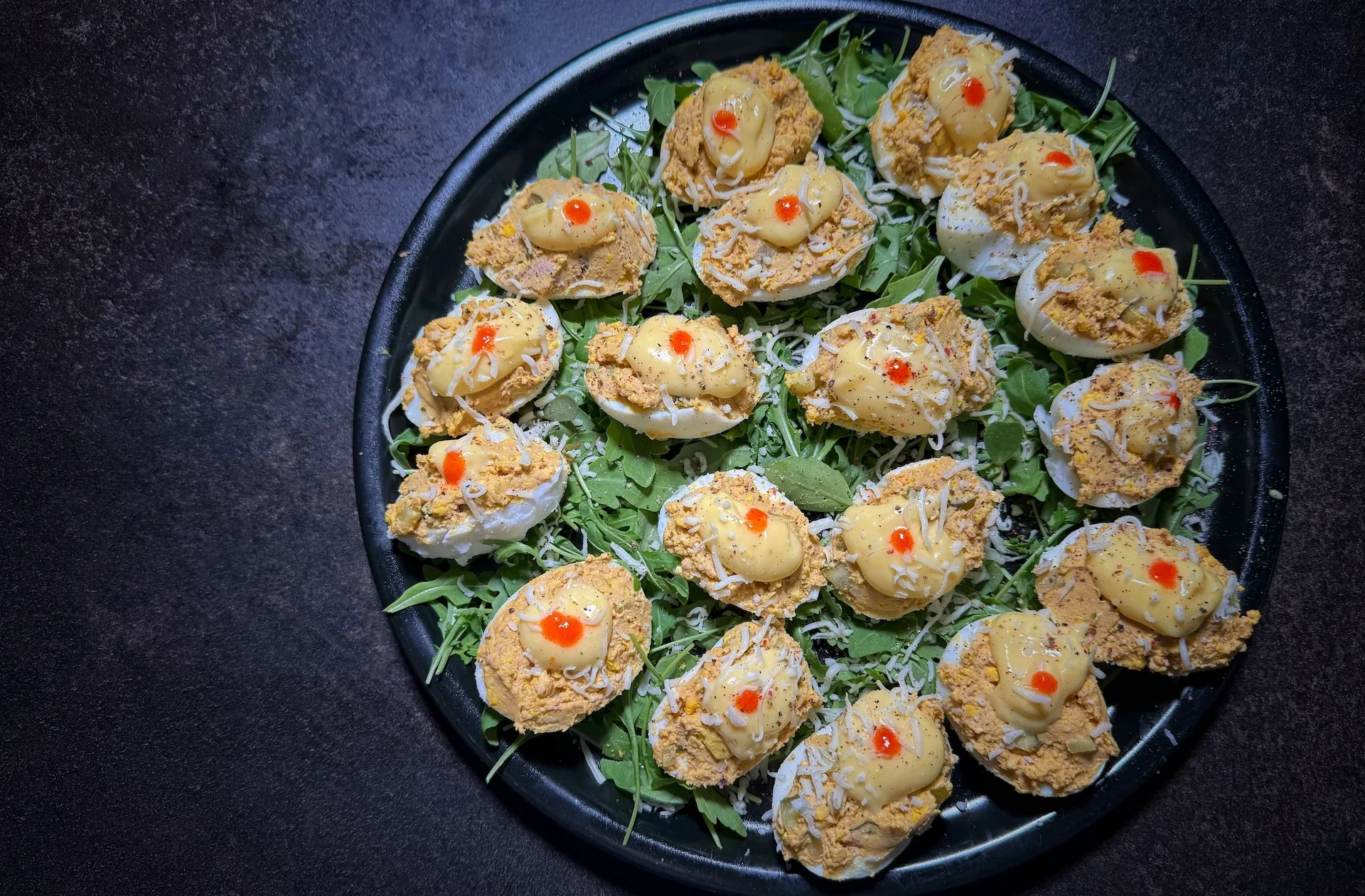 Creamy and Spicy Deviled Eggs