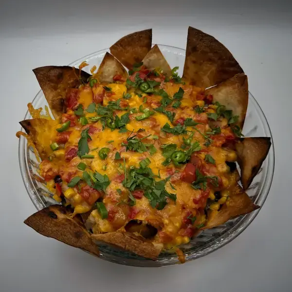 Grilled Chicken Nachos Casserole