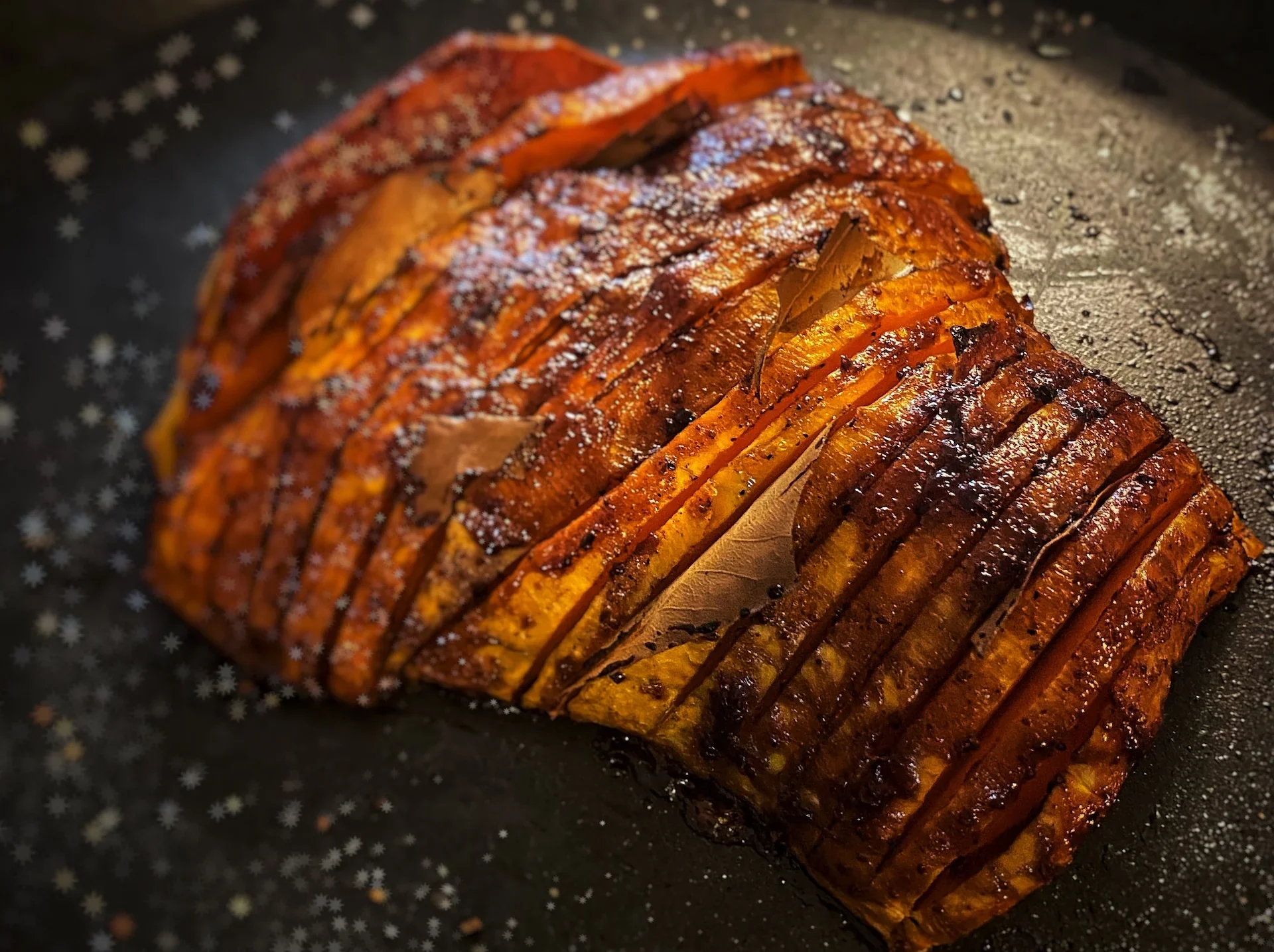 Sweet and Spicy Hasselback Squash