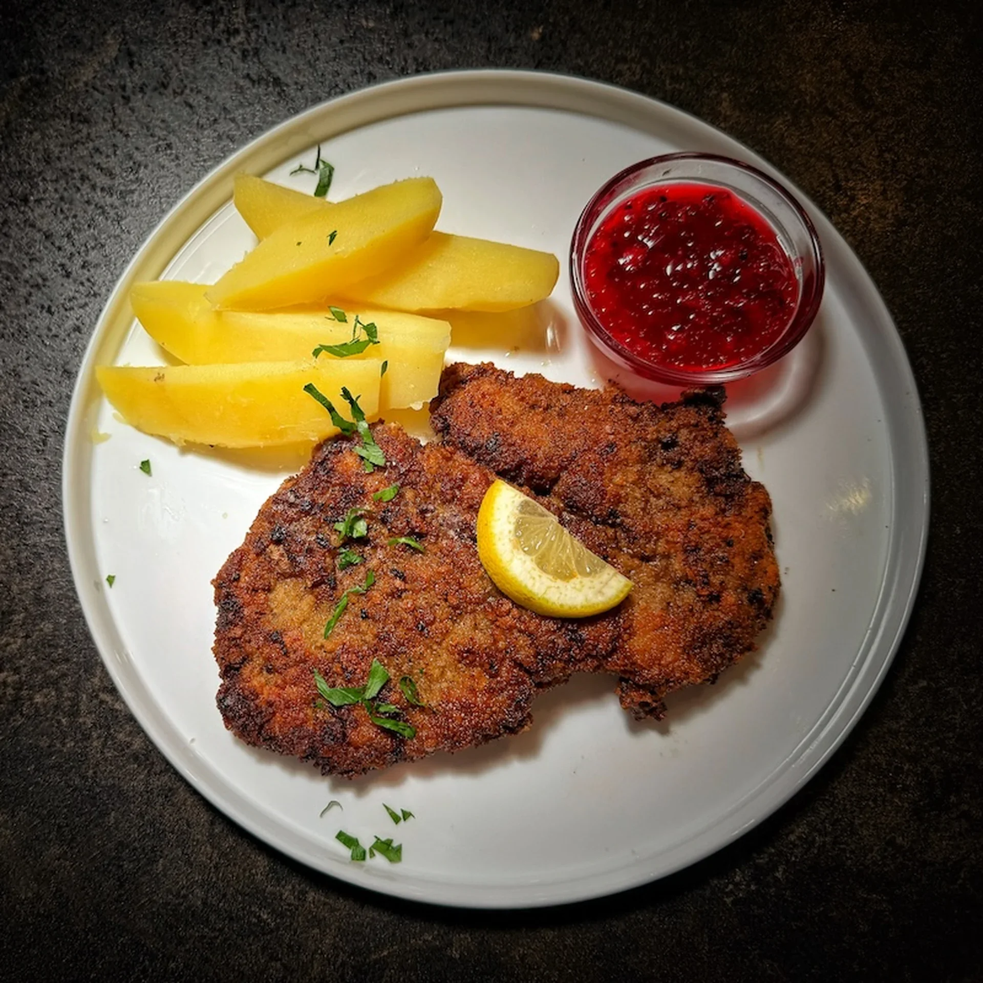 Beef “Wiener” Schnitzel, Our Way