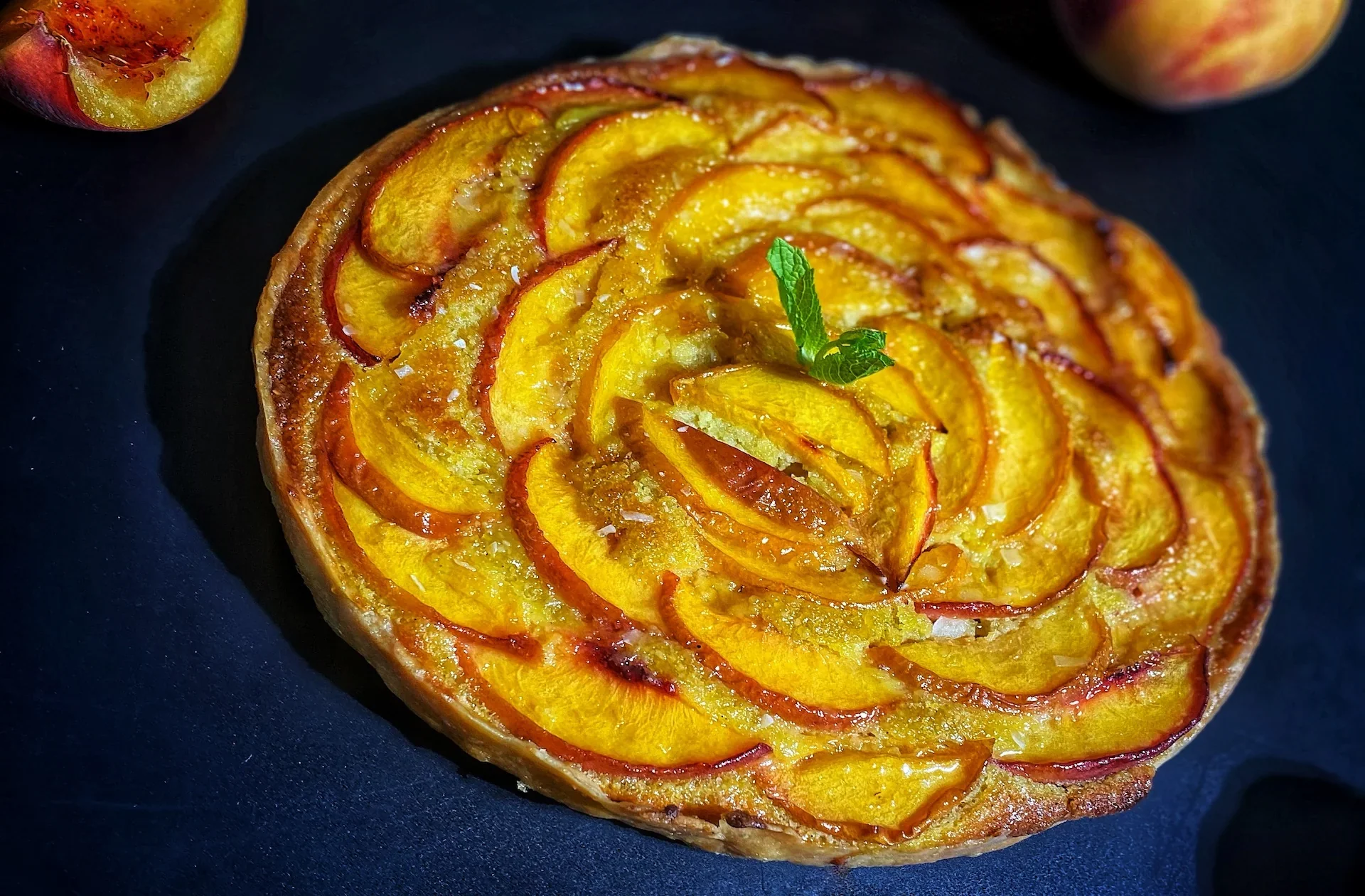 Peach Frangipane Tart