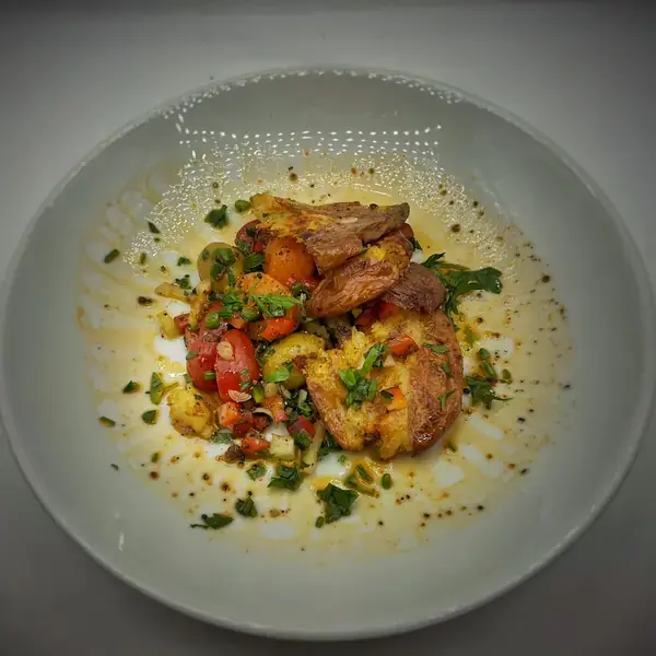 Crispy Smashed Potato Salad Inspired by the Summer of 1976