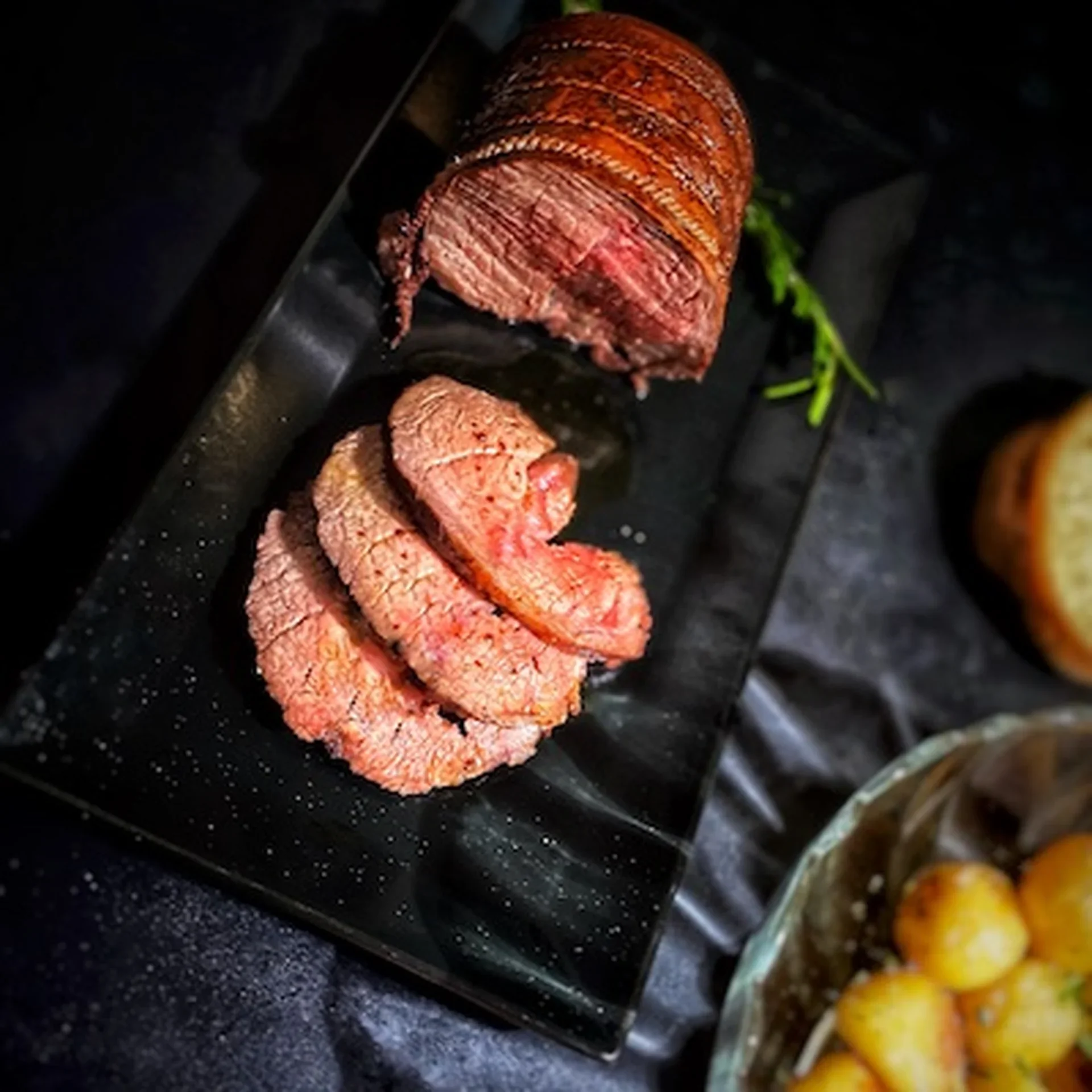 Roast Veal with Italian Influences