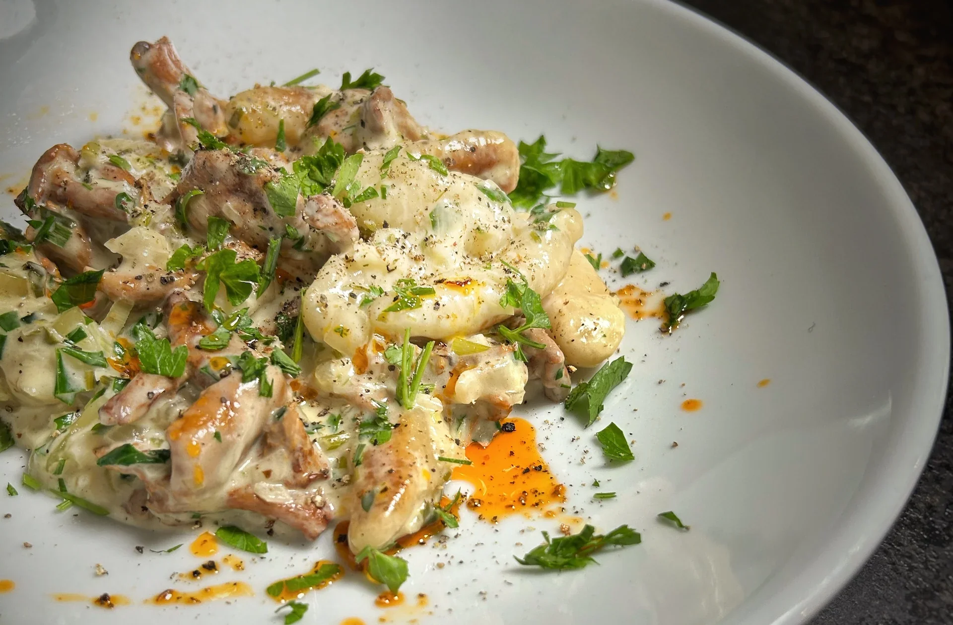 Creamy Chanterelle Gnocchi