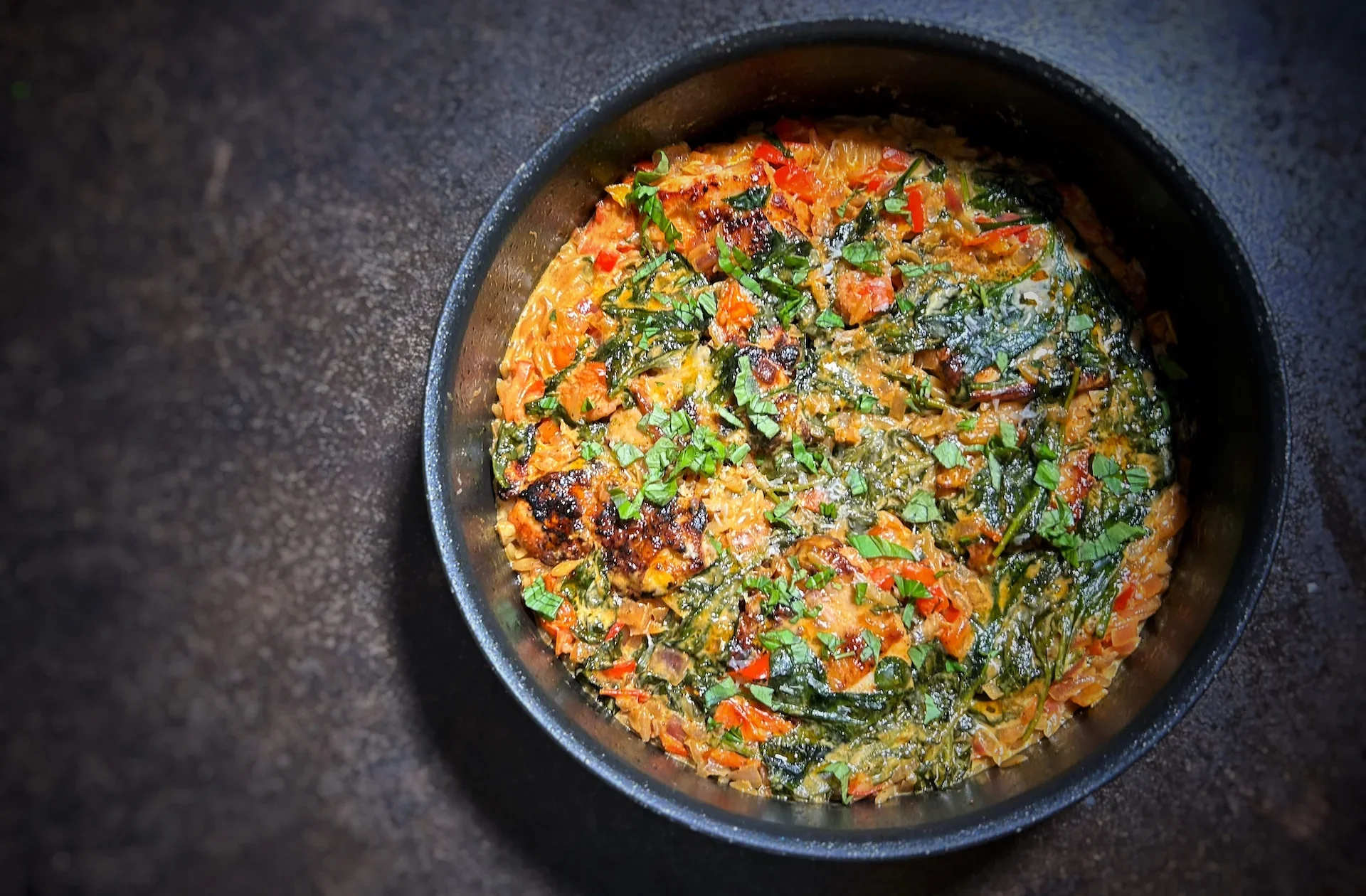 Spicy & Umami Orzo Chicken Thighs