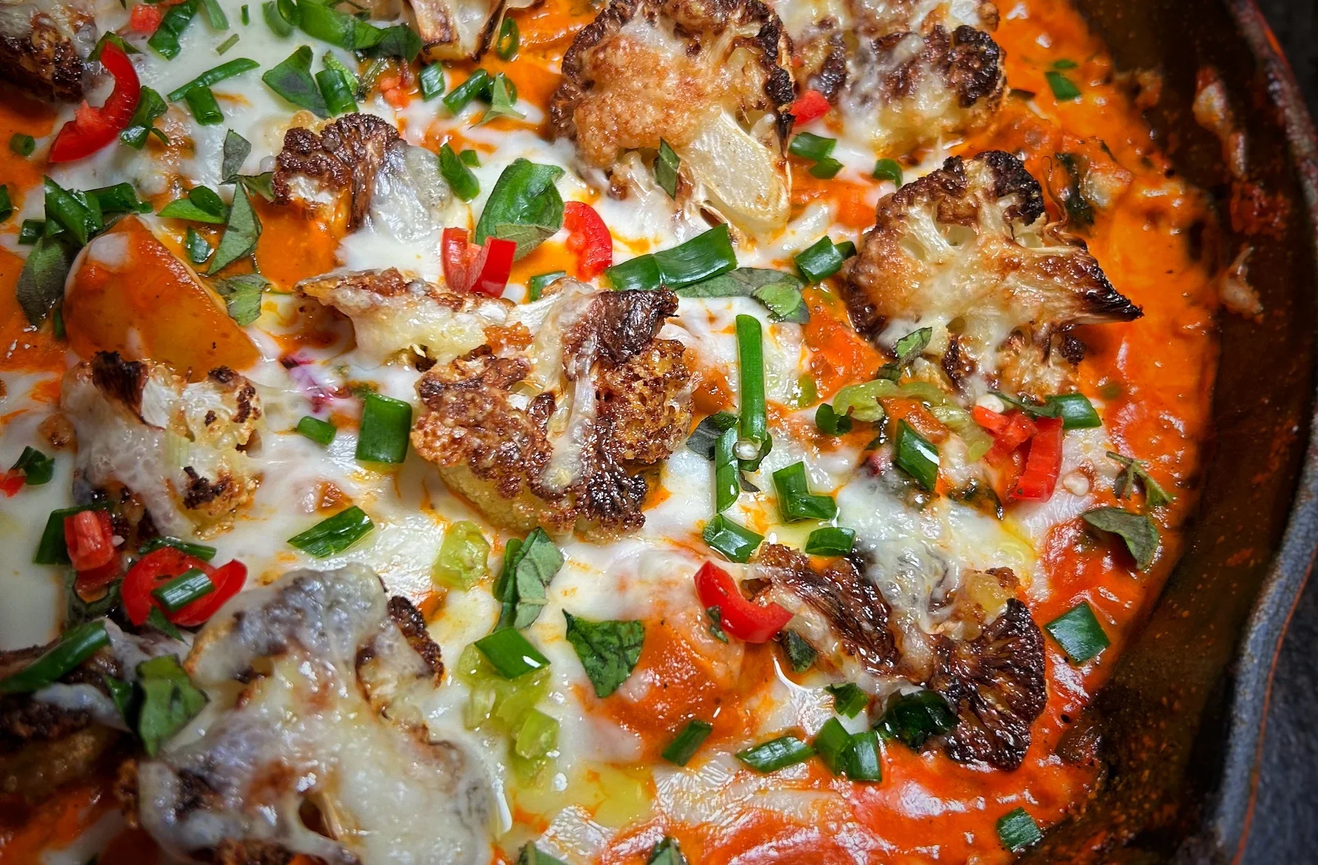 Cheesy Roasted Cauliflower Casserole