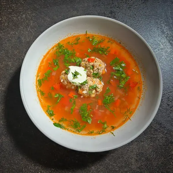 Romanian Meatball Soup