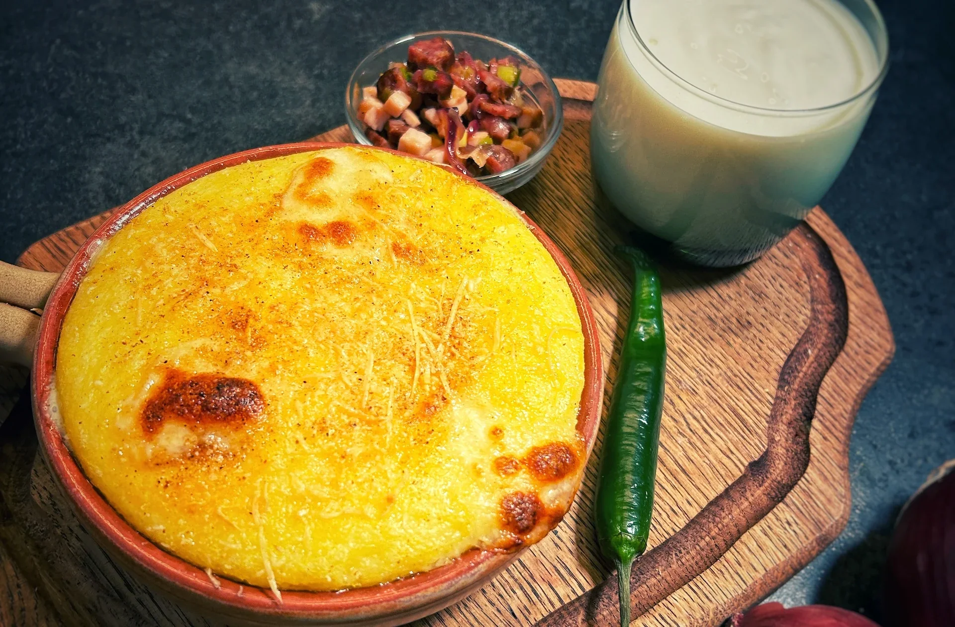 Creamy Polenta Layers: A Romanian-Inspired Dish