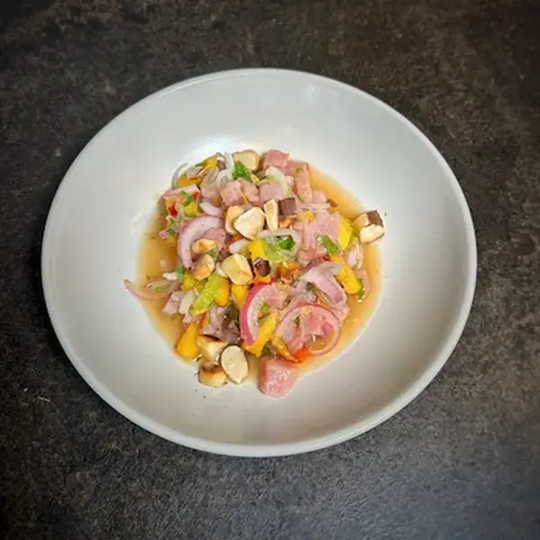 Peachy Tuna Ceviche
