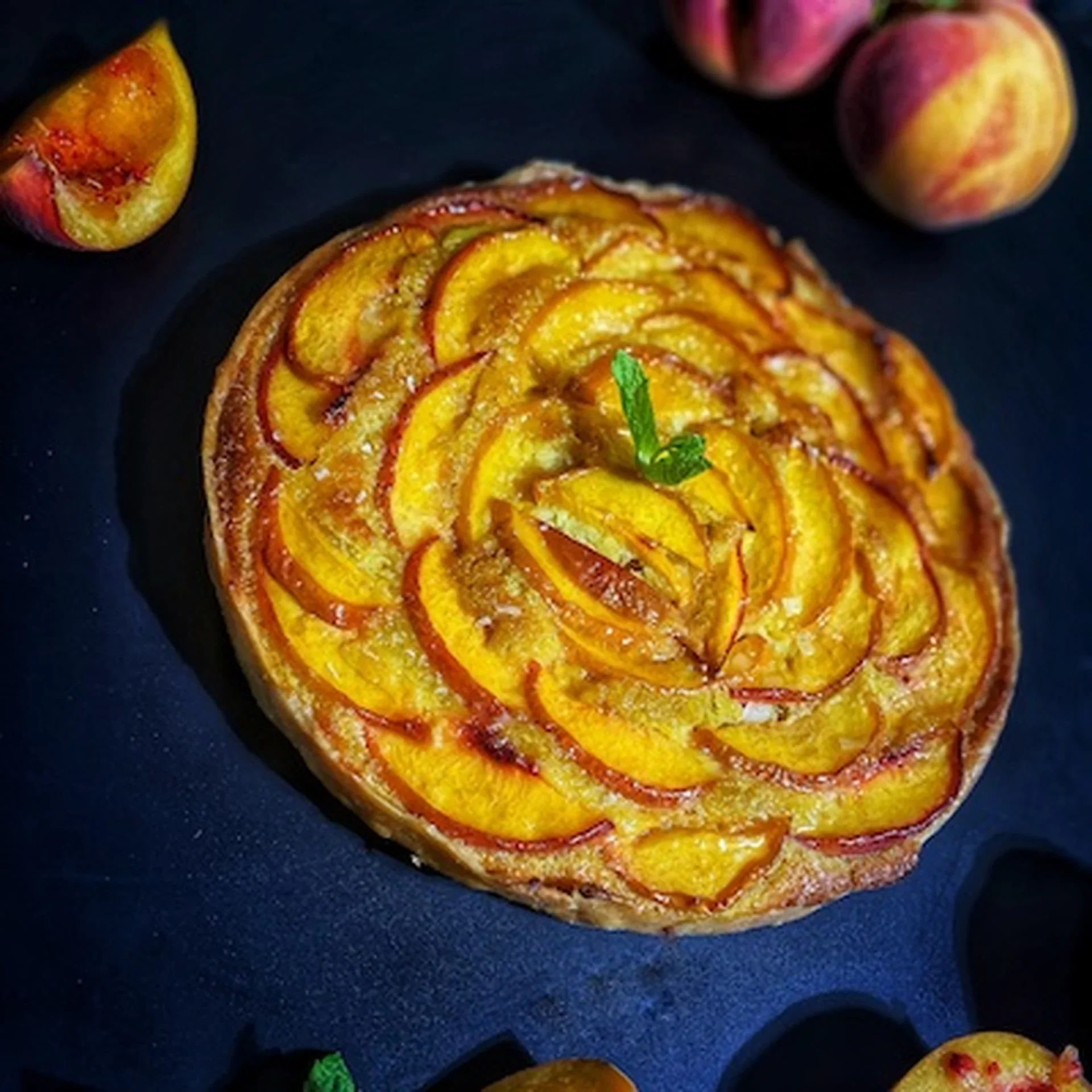 Peach Frangipane Tart