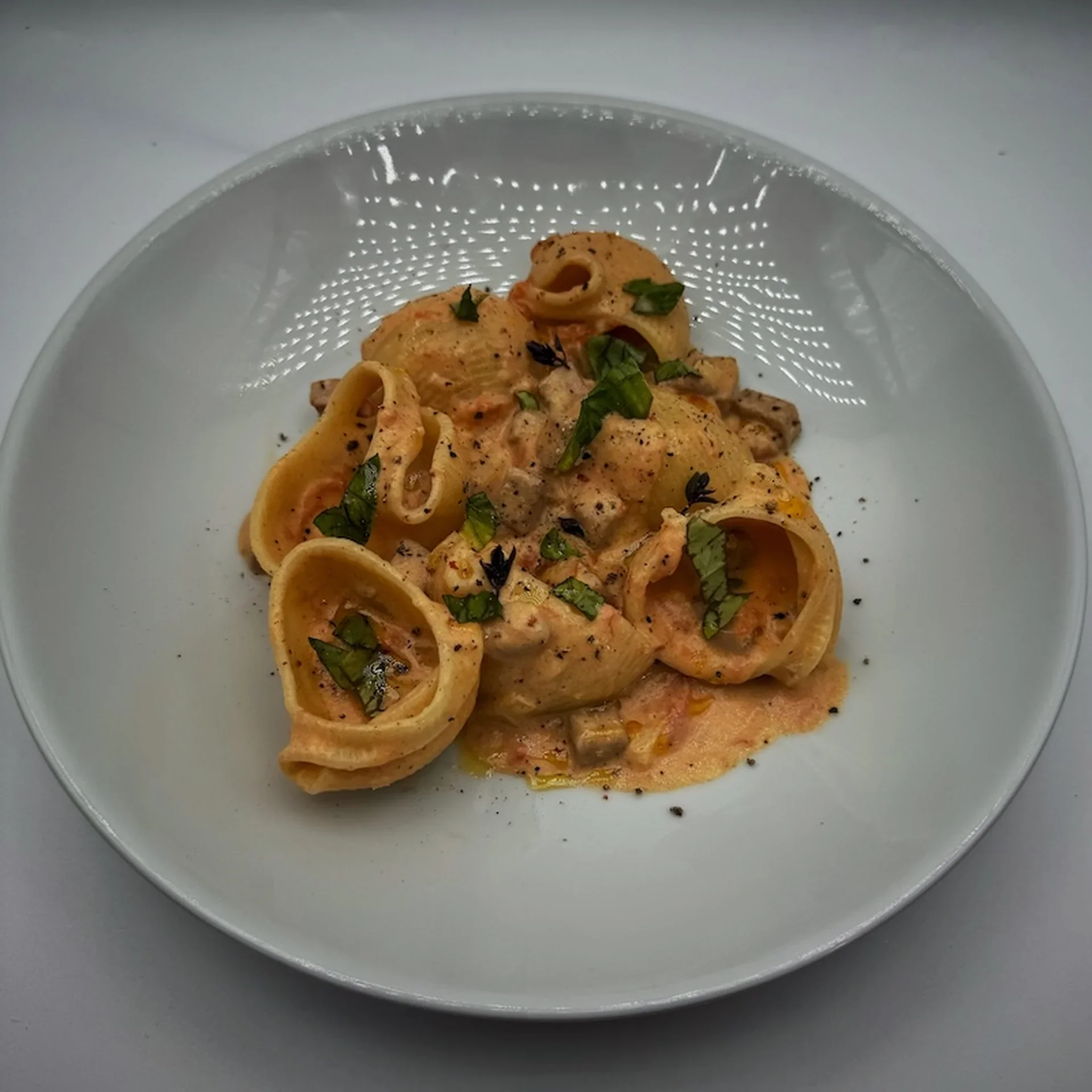 Summer Tuna Pasta with Creamy Tomato Sauce