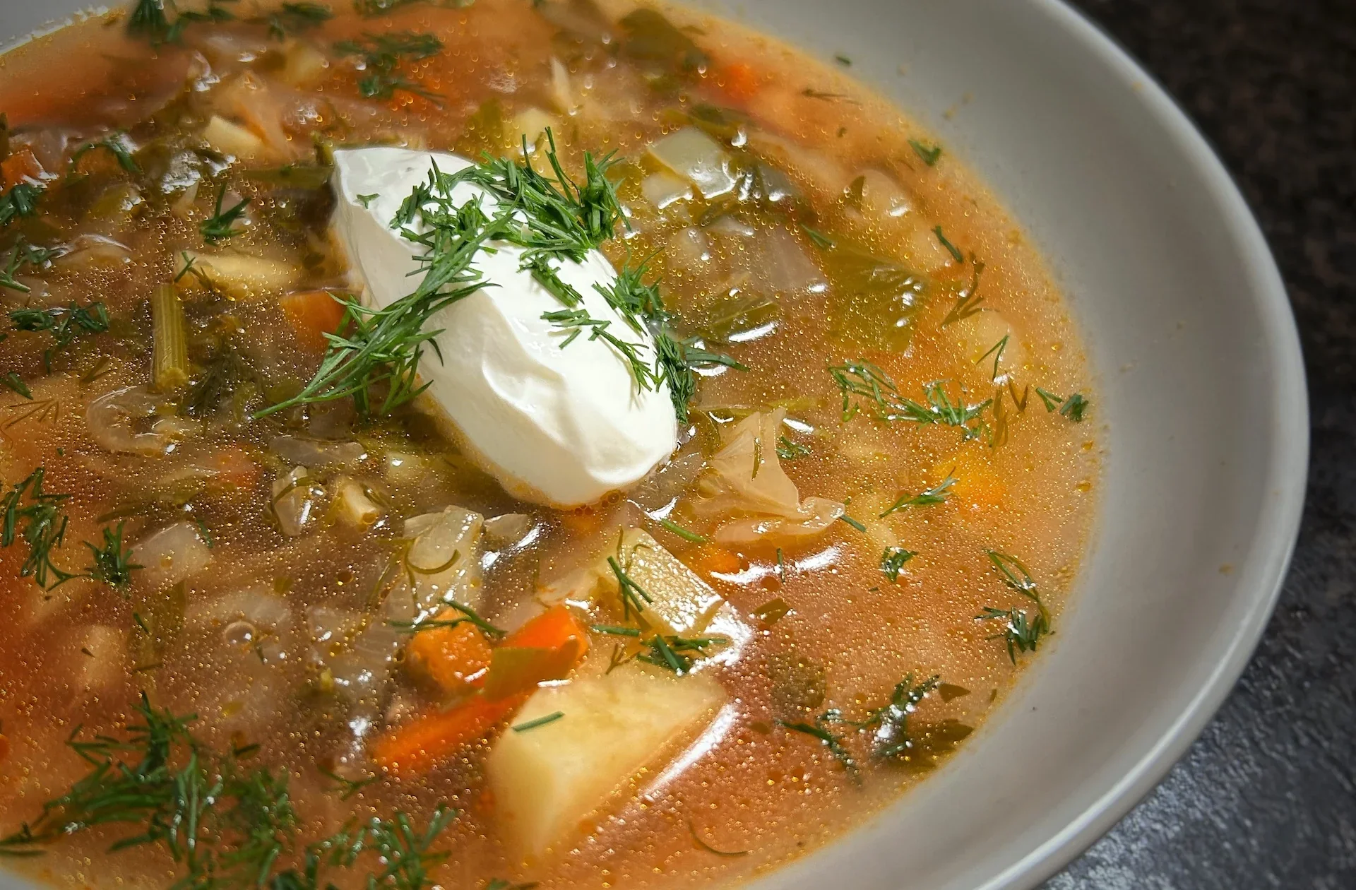 Romanian Sauerkraut Sour Soup