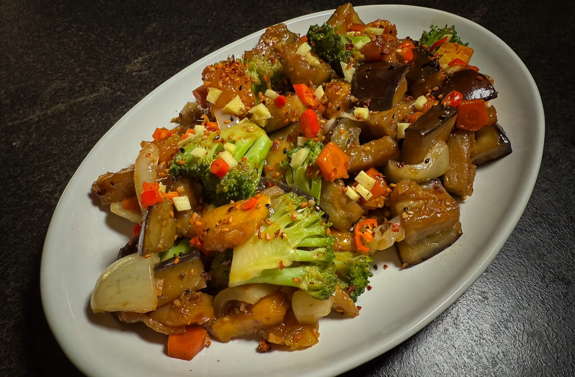 From Tokyo to My Kitchen: Vegan Squash & Eggplant Stir-Fry