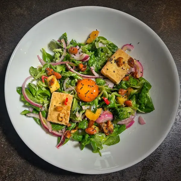 Sweet & Savory Tofu Pineapple Salad
