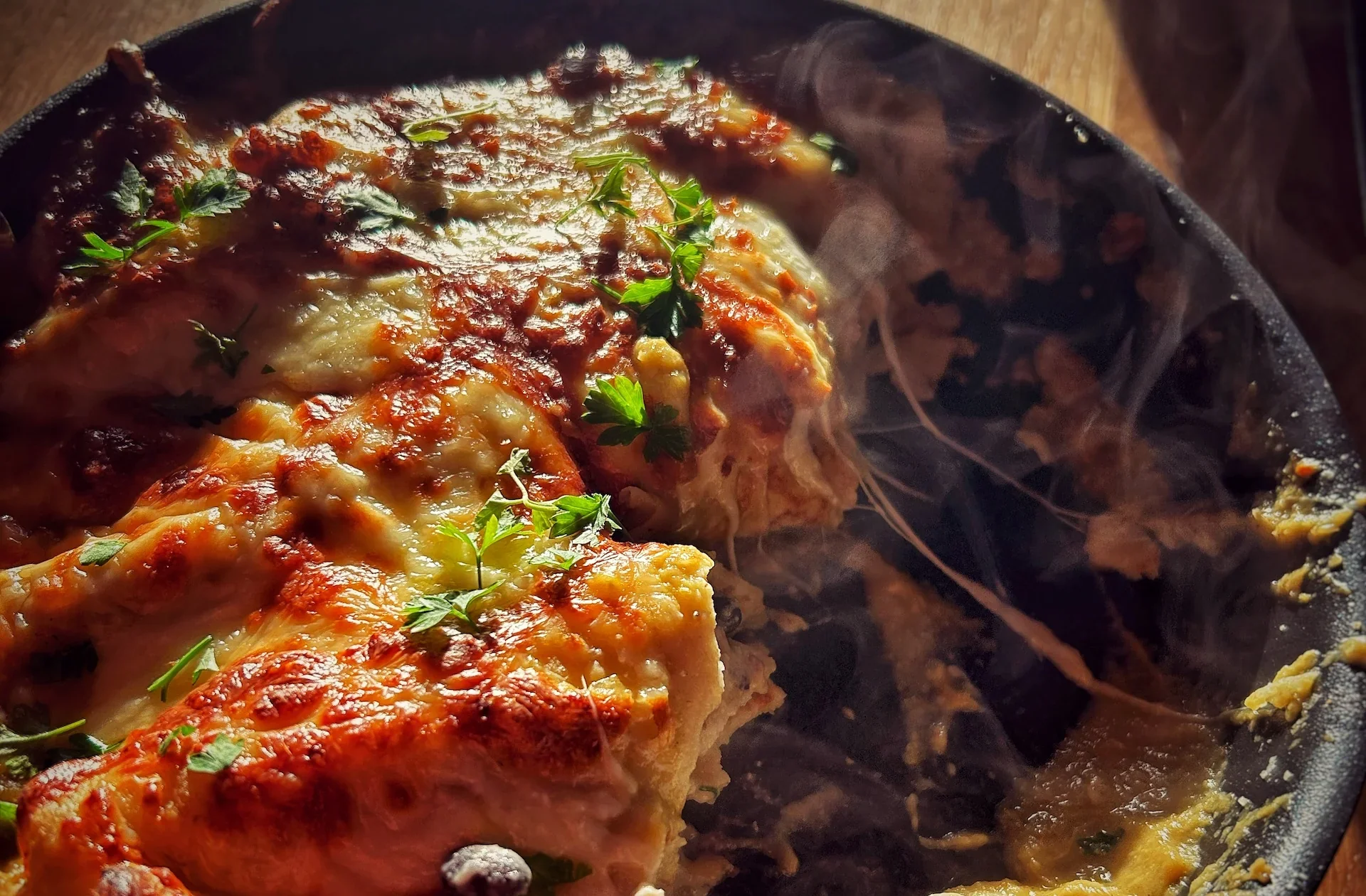 Twisted Green Enchiladas: Crepe-Style Delight