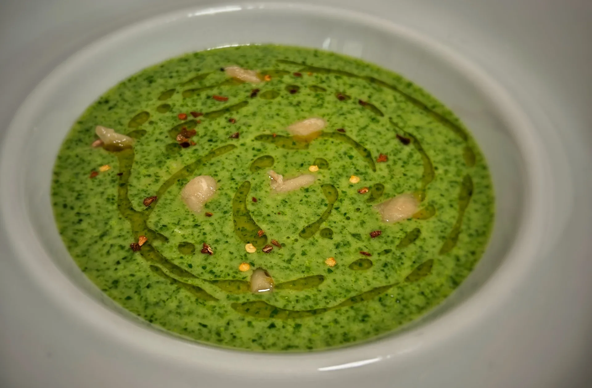 Wild Garlic and Cannellini Bean Soup: A Vegan Delight